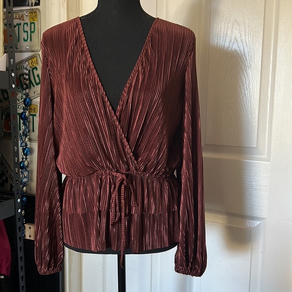 Zara Pleated Blouse - Picture 2 of 10
